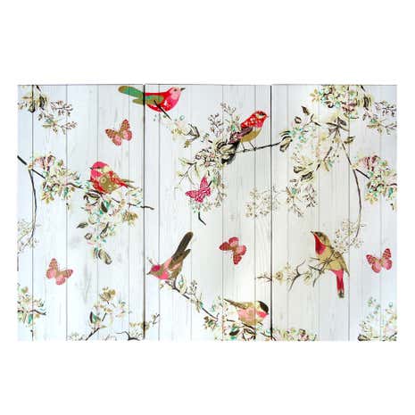 Beautiful Birds Triptych Printed Canvas