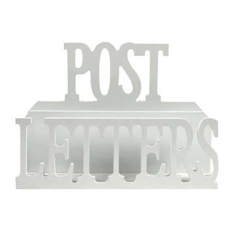 White Wooden Letter Rack