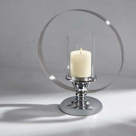 Dorma Steel Base Hurricane Candle Holder