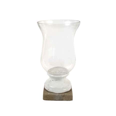 Dorma Stone Base Hurricane Candle Holder