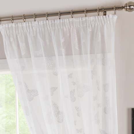 White Butterfly Voile