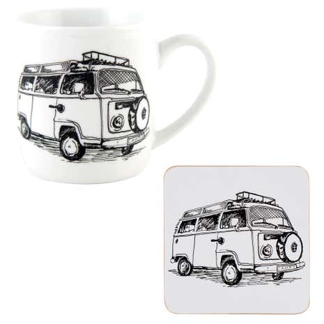 Campervan Mug and Coaster