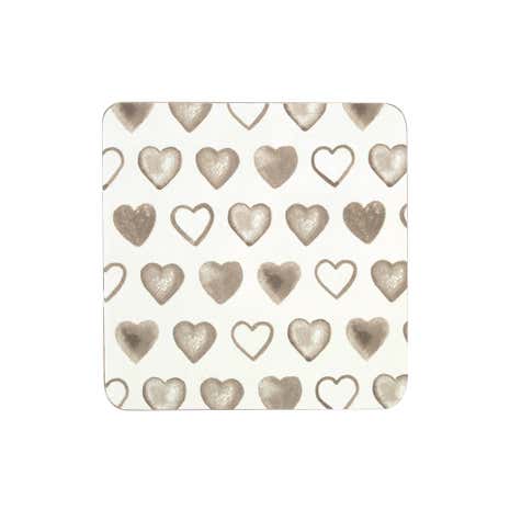 Country Heart Set of 4 Coasters
