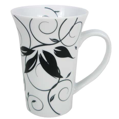 Fleur White Flared Mug