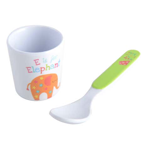 Kids Alphabet Egg Cup & Spoon Set