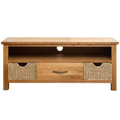 Sidmouth Oak Wide TV Stand