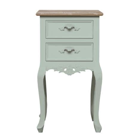 Camille Duck Egg 2 Drawer Bedside Table