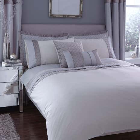 Vienna Silver Duvet Cover