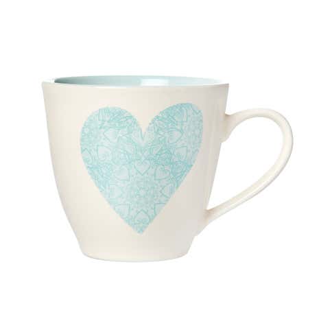 Milton Duck-Egg Heart Mug