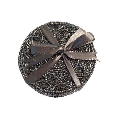Pack of 4 Grey Beaded Coasters