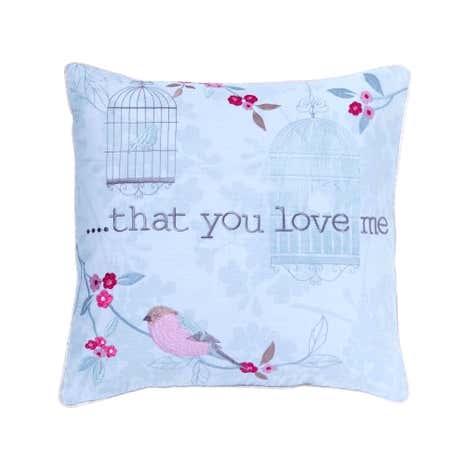 Evelyn Duck-Egg Square Cushion
