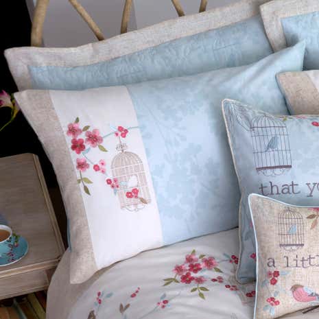 Evelyn Duck-Egg Housewife Pillowcase