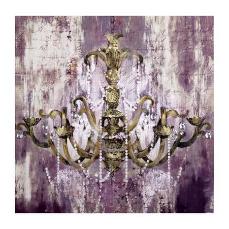 Chandelier Embellished Canvas
