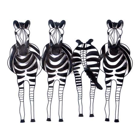 Zebras Metal Wall Art