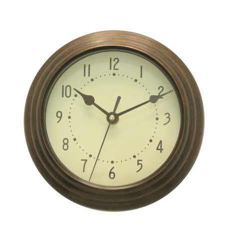 Bronze Mini Station Clock