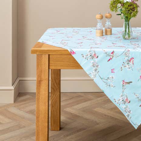 Beautiful Birds Round PVC Tablecloth