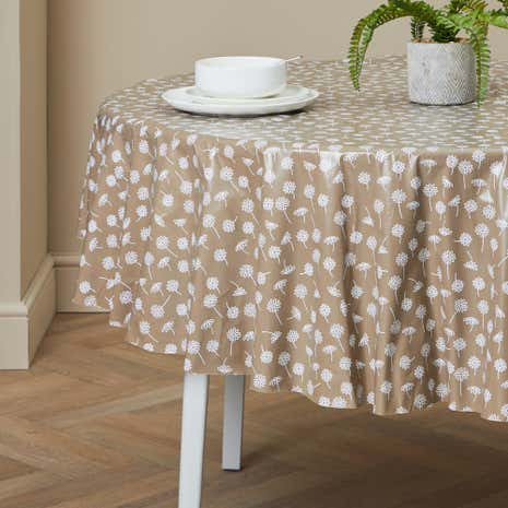Daisy Round PVC Tablecloth