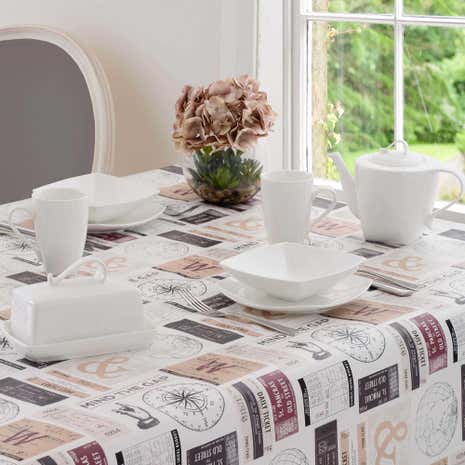 Tickets Round PVC Tablecloth