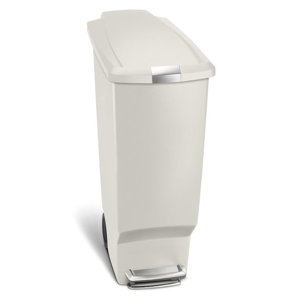 simplehuman 40 Litre Slim Pedal Bin Stone