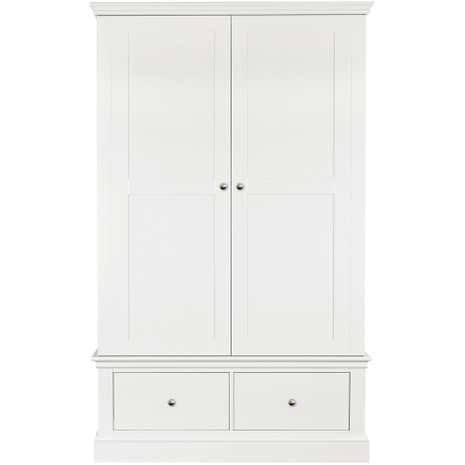 Blakely White Double Wardrobe