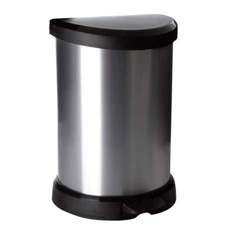 Curver Silver Deco 20 Litre Pedal Bin