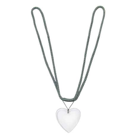Acrylic Heart Tieback