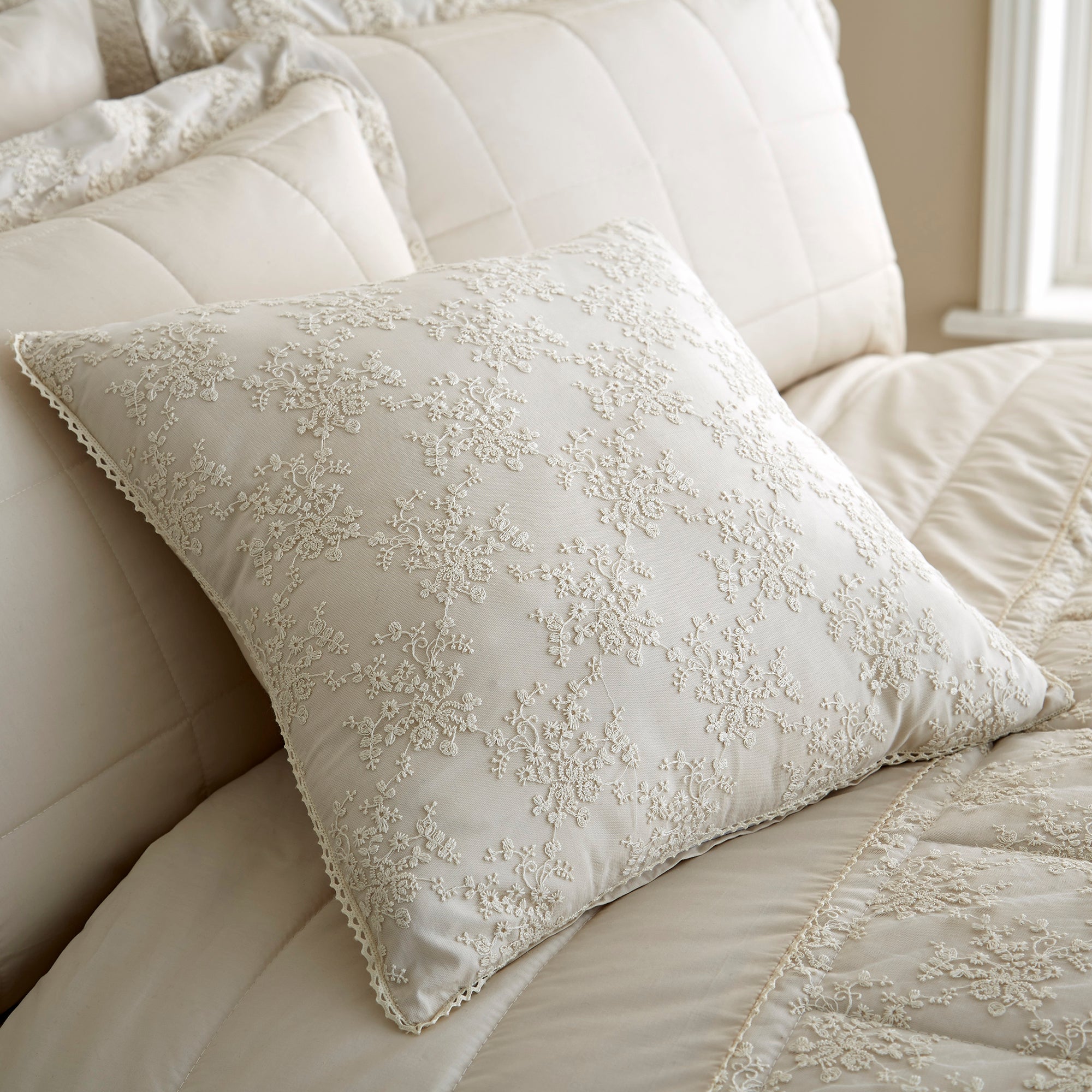 cream cushions