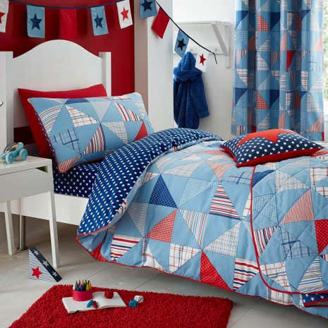 Cool Patchwork Duvet Cover and Pillowcase Set
