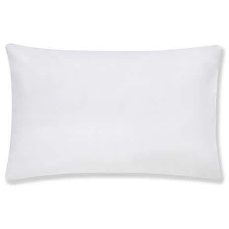Cotton Rich Sateen White Housewife Pillowcase