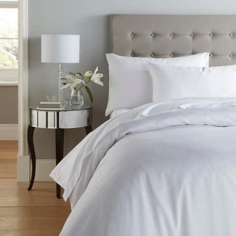 Cotton Rich Sateen White Duvet Cover