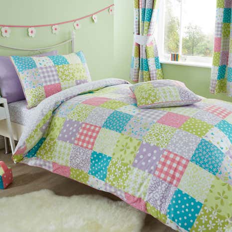 Ditsy Patchwork Duvet Cover and Pillowcase Set