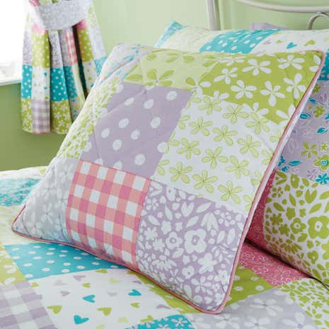 Ditsy Patchwork Square Cushion