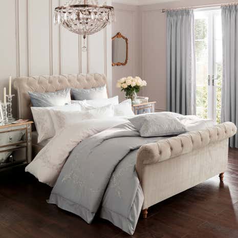 Dorma Brocatello Grey Bedspread