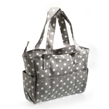 Grey Dotty Matt Craft Bag