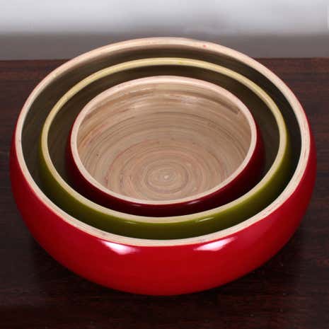 Elements Pack of 3 Bamboo Bowls
