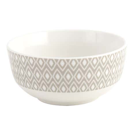 Geo Skandi Grey Collection Bowl