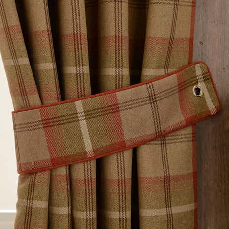 Highland Rust Check Tiebacks