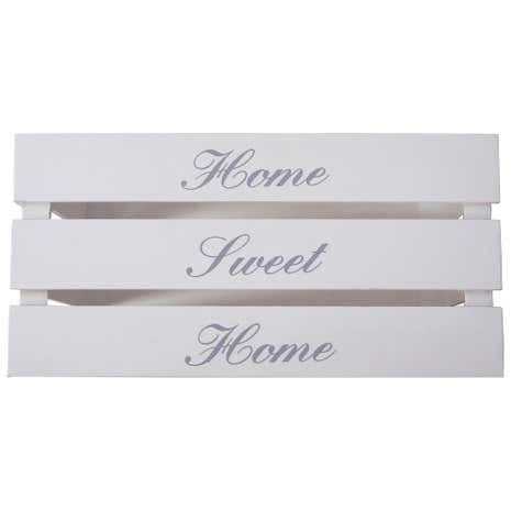 Home Sweet Home Crate White