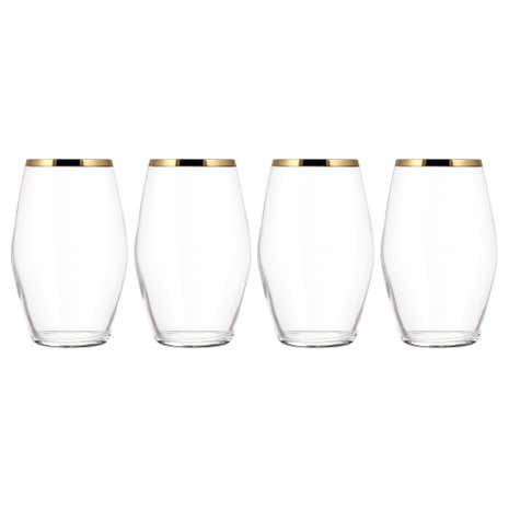 Hotel Gold Pack of 4 Highball Glasses