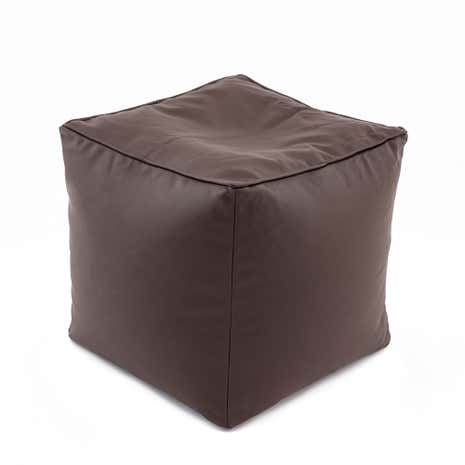 Chocolate Leather Look Bean Cube