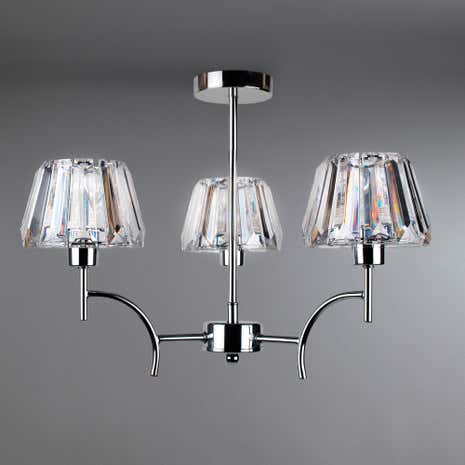 Paloma Acrylic 3 Light Fitting