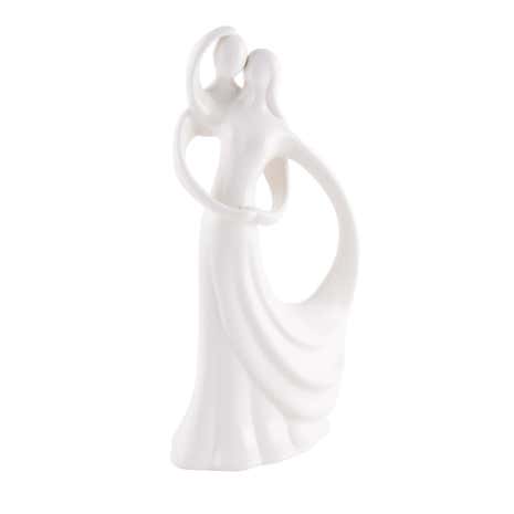 White Porcelain Dancers Figurine