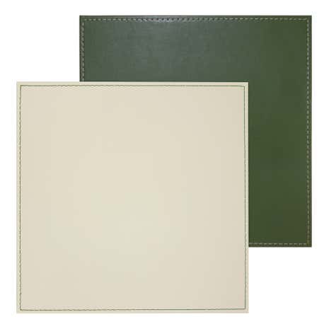 Set of 4 Green Reversible Placemats