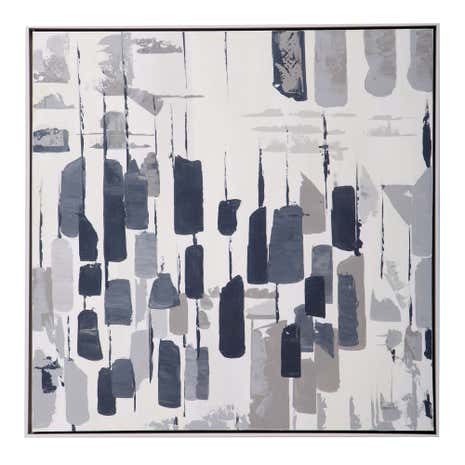 Grey Simplicity Abstract Canvas