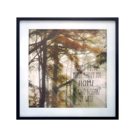 Woodland Framed Glass Print