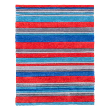Kids Red Stripe Rug