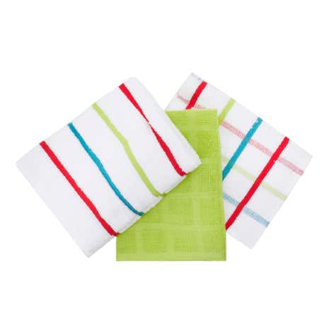 Pack of 5 Bright Terry Tea Towels