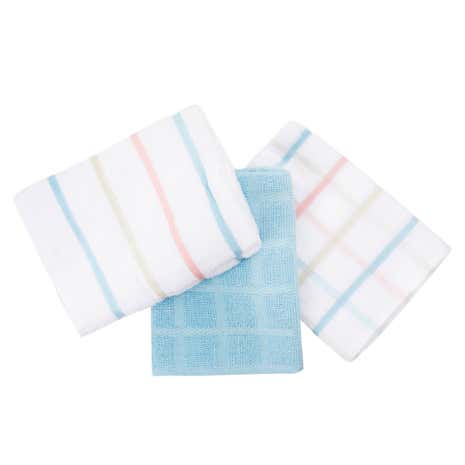 Pack of 5 Pastel Terry Tea Towels