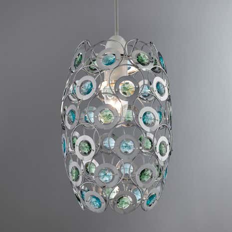 Blue Beaded Pendant