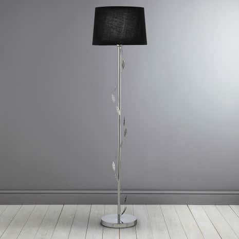 Black Deco Leaf Floor Lamp